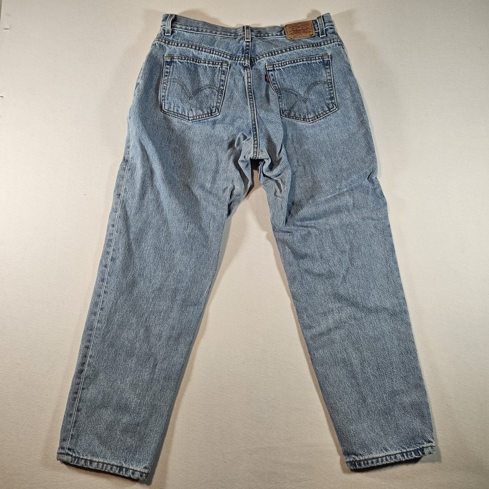 Vintage Levi's 550 Relaxed Fit Tapered Leg Jeans Womens 16 MIS M Blue Denim Y2K - Picture 3 of 12